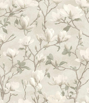 Petalina Wallpaper, Cocolea Natty & Polly, Dove, Per roll (53 cm × 10 m),