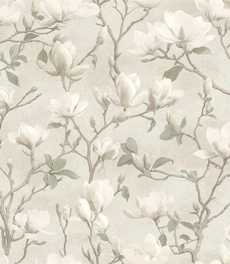 Petalina Wallpaper, Cocolea Natty & Polly, Dove, Per roll (53 cm × 10 m),