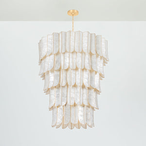 Cartagena Chandelier in Vintage Gold Leaf – view 2