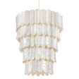 Cartagena Chandelier by Corbett Lighting in Vintage Gold Leaf