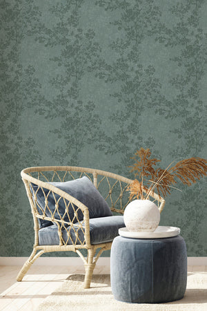 Wonderous Foliage Wallpaper, Cocolea Natty & Polly, Green, Per roll (53 cm × 10 m),