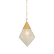 Angelique Pendant in Vintage Polished Brass, Corbett Lighting, , ,