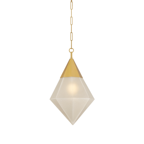 Angelique Pendant in Vintage Polished Brass, Corbett Lighting, , ,
