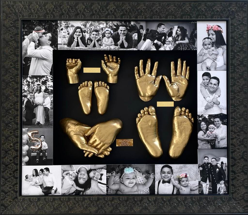 Bespoke Memory Artwork & Legacy Mastercast Collection | Personalised Hand Cast Sculptures, Family Keepsakes curated into Luxury Wall Art