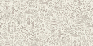 Oriental Garden Wallpaper in Cream & Brown, Cocolea Natty & Polly, , ,