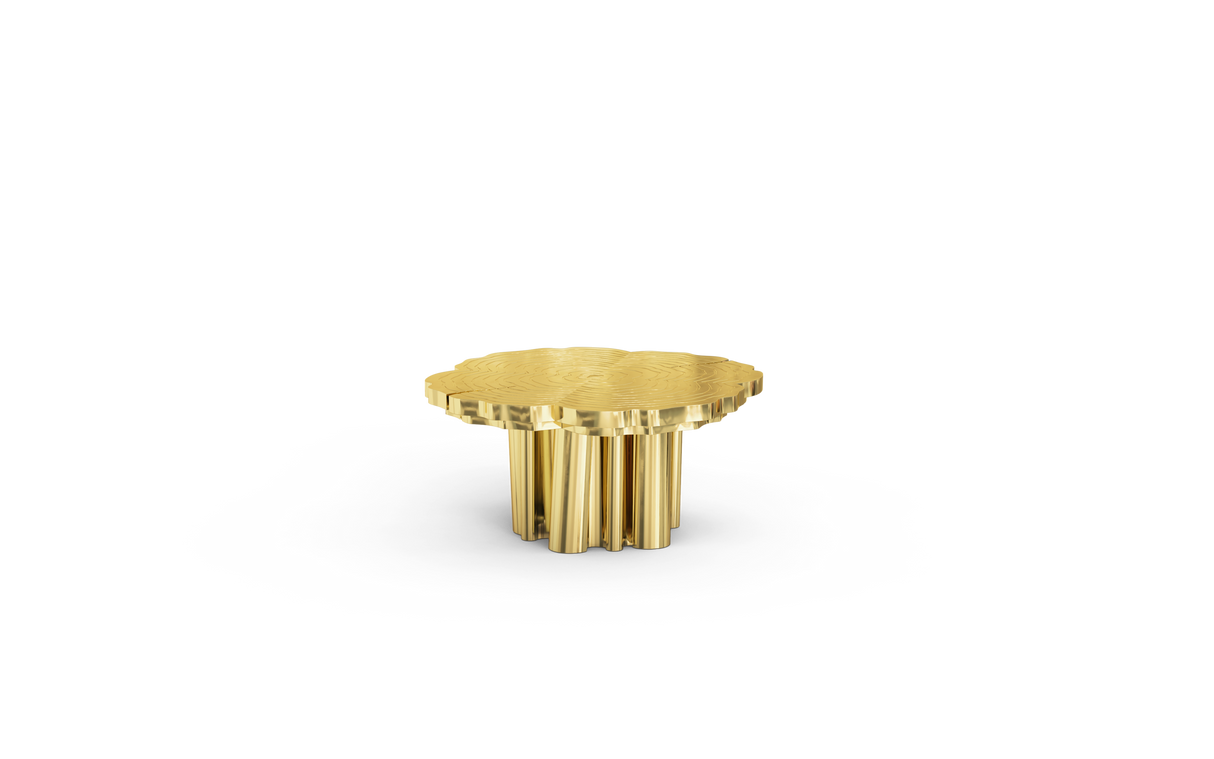 Fortuna Gold Polished Brass Nesting Center Table set, Cocolea, , ,