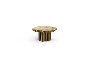 Fortuna Gold Patina Brass Nesting Center Table set, Cocolea, , ,