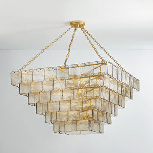 Regal Chandelier in Vintage Gold Leaf – view 2