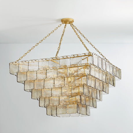 Regal Chandelier in Vintage Gold Leaf – view 2