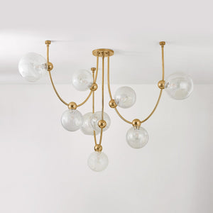 Astraia Chandelier in Vintage Brass – view 9