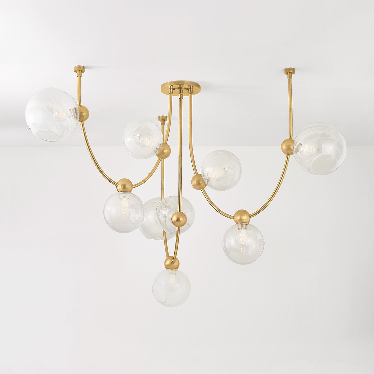 Astraia Chandelier in Vintage Brass – view 8