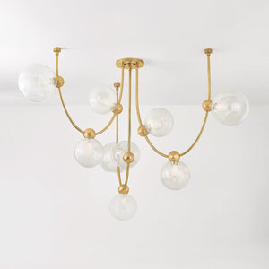 Astraia Chandelier in Vintage Brass – view 8