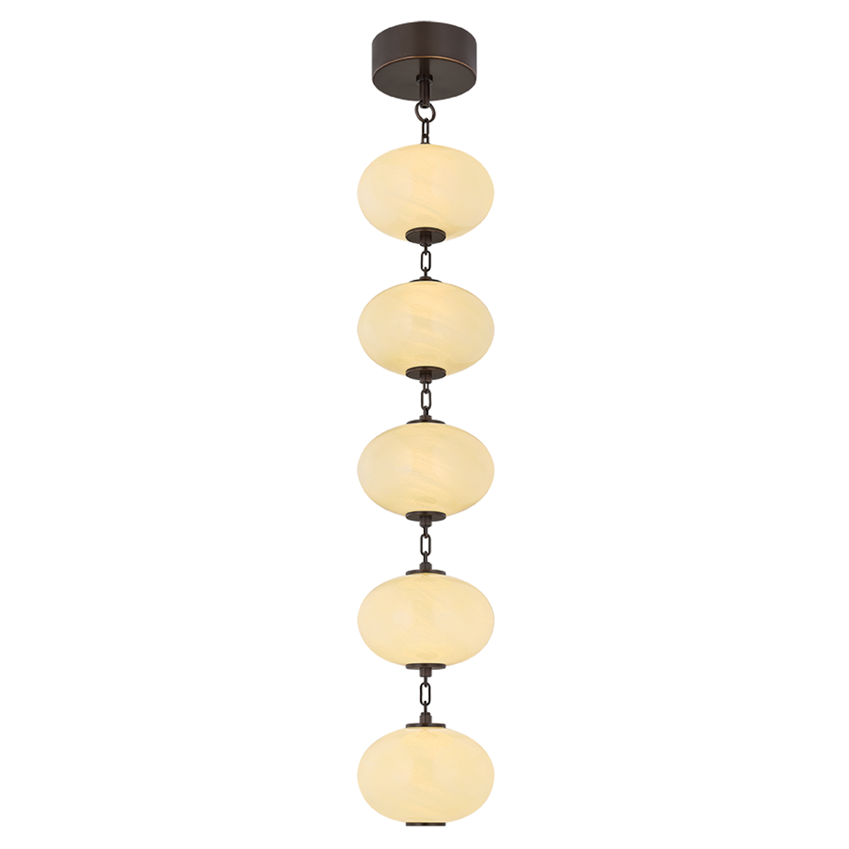 Nephele 5-Light Pendant by Corbett Lighting in Bronze