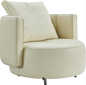 Cassia Swivel Beige Armchair, Cocolea, , ,