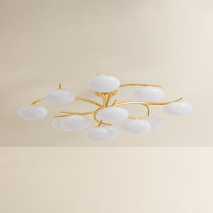 Bayberry 12-Light Close-to-Ceiling in Vintage Gold Leaf – view 2
