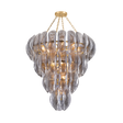 Anatase Chandelier by Corbett Lighting in Vintage Gold Leaf