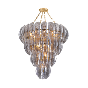 Anatase Chandelier by Corbett Lighting in Vintage Gold Leaf