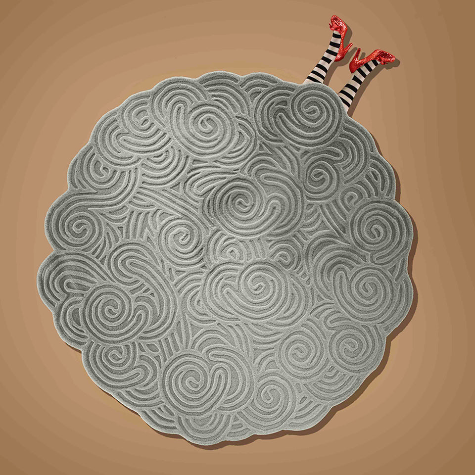 Gravel Round Rug, Cocolea, , ,