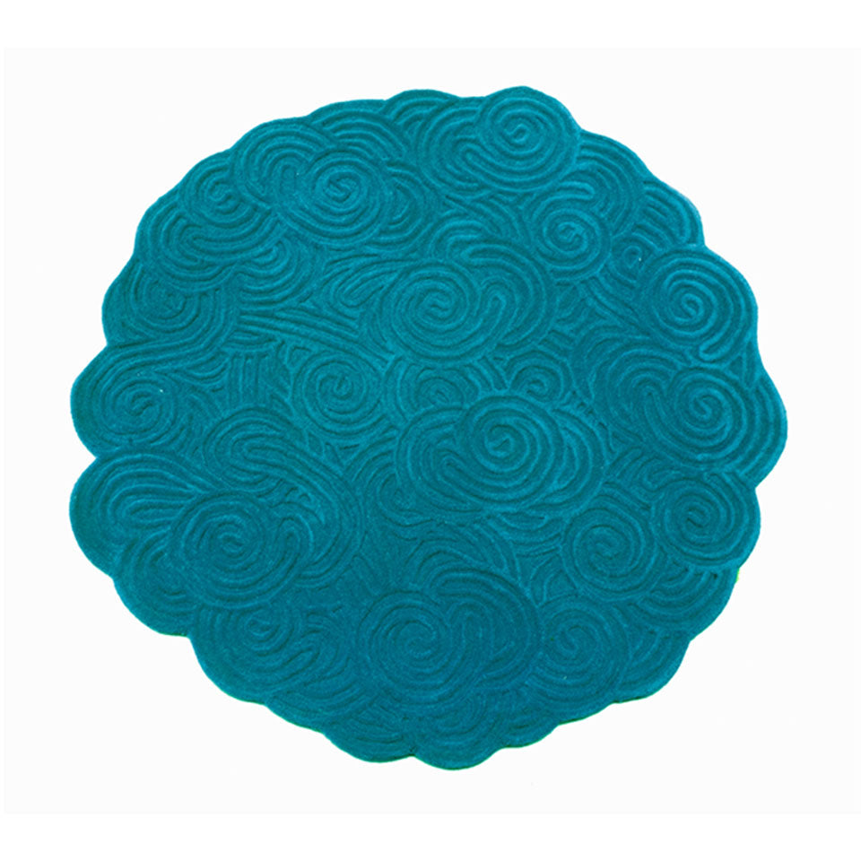 Ocean Round Rug, Cocolea, , ,