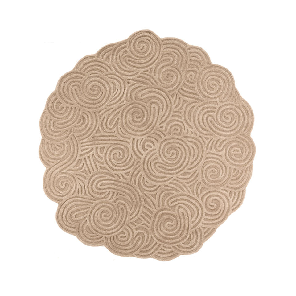 Sand Round Rug, Cocolea, , ,