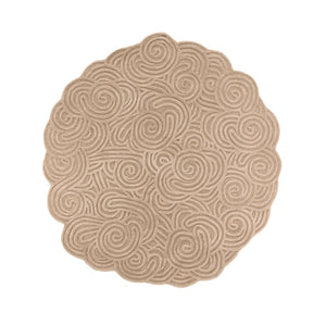 Sand Round Rug Cocolea