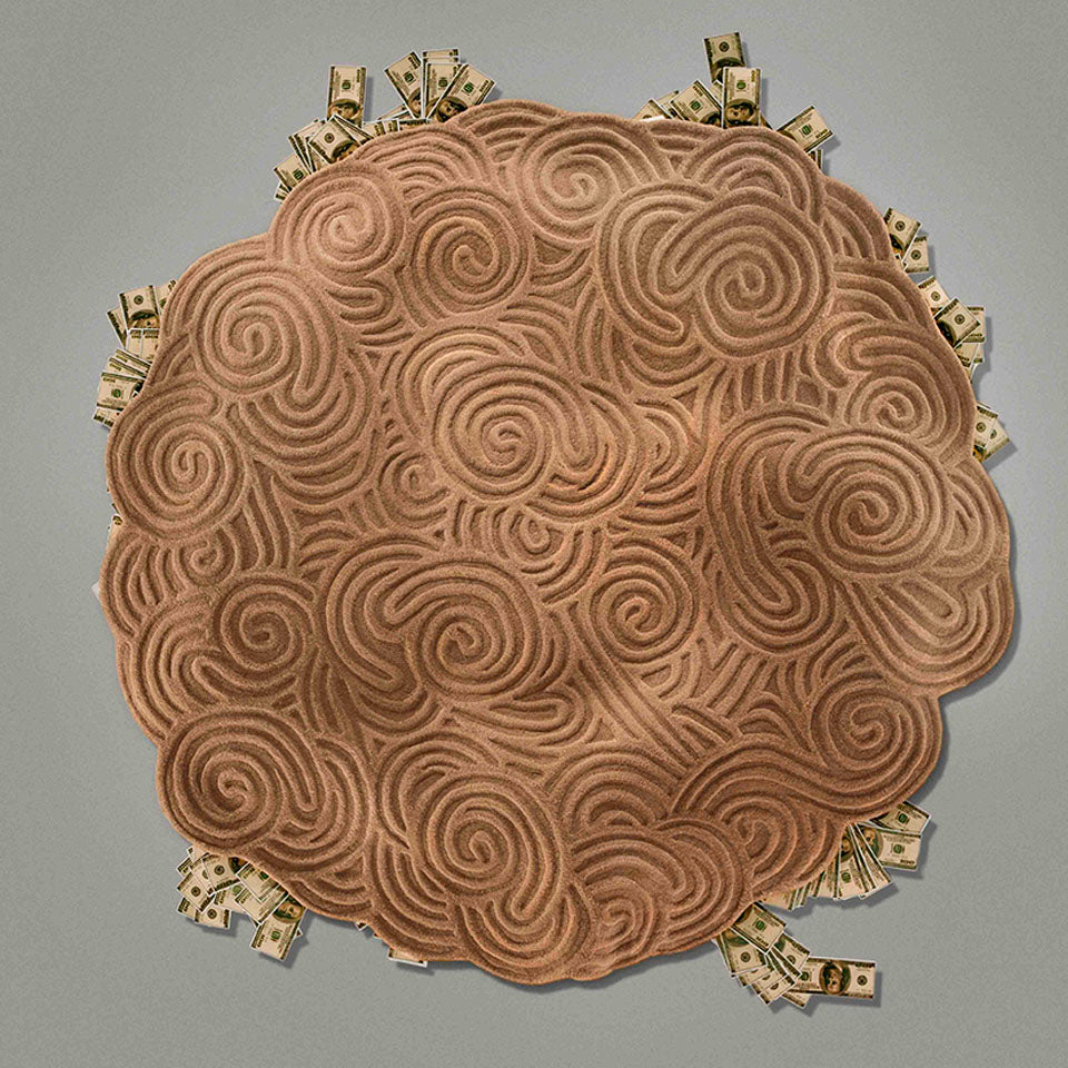 Sand Round Rug Cocolea