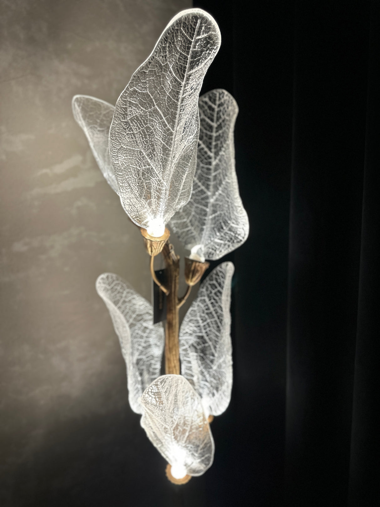 Aurora Glacier Crystal Leaf Floor Lamp, Cocolea, , ,