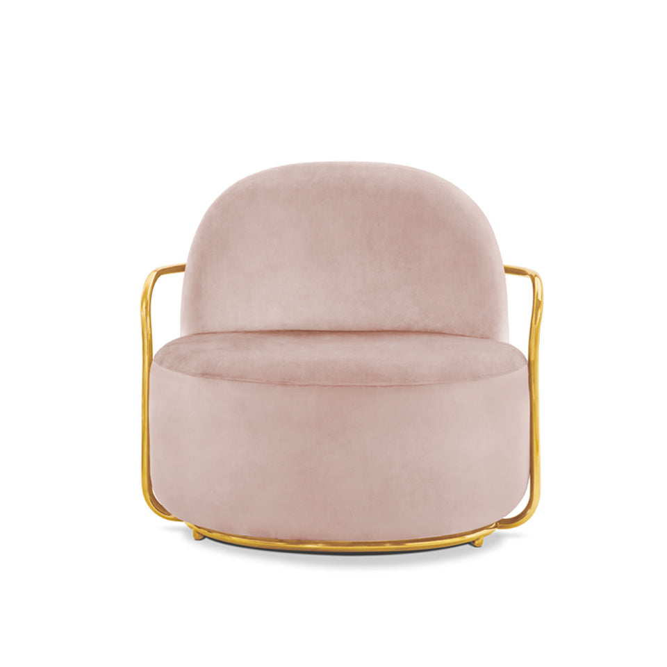 Orion Lounge Chair Blush Oro, Cocolea, , ,