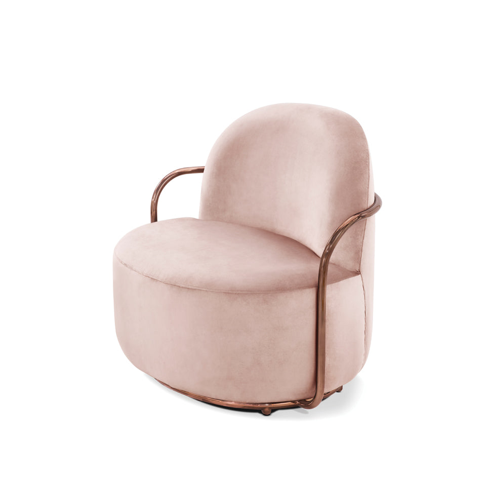 Orion Lounge Chair Blush Oro, Cocolea, , ,