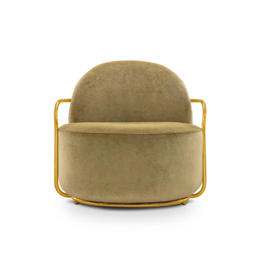 Orion Lounge Chair Gold Oro, Cocolea, , ,
