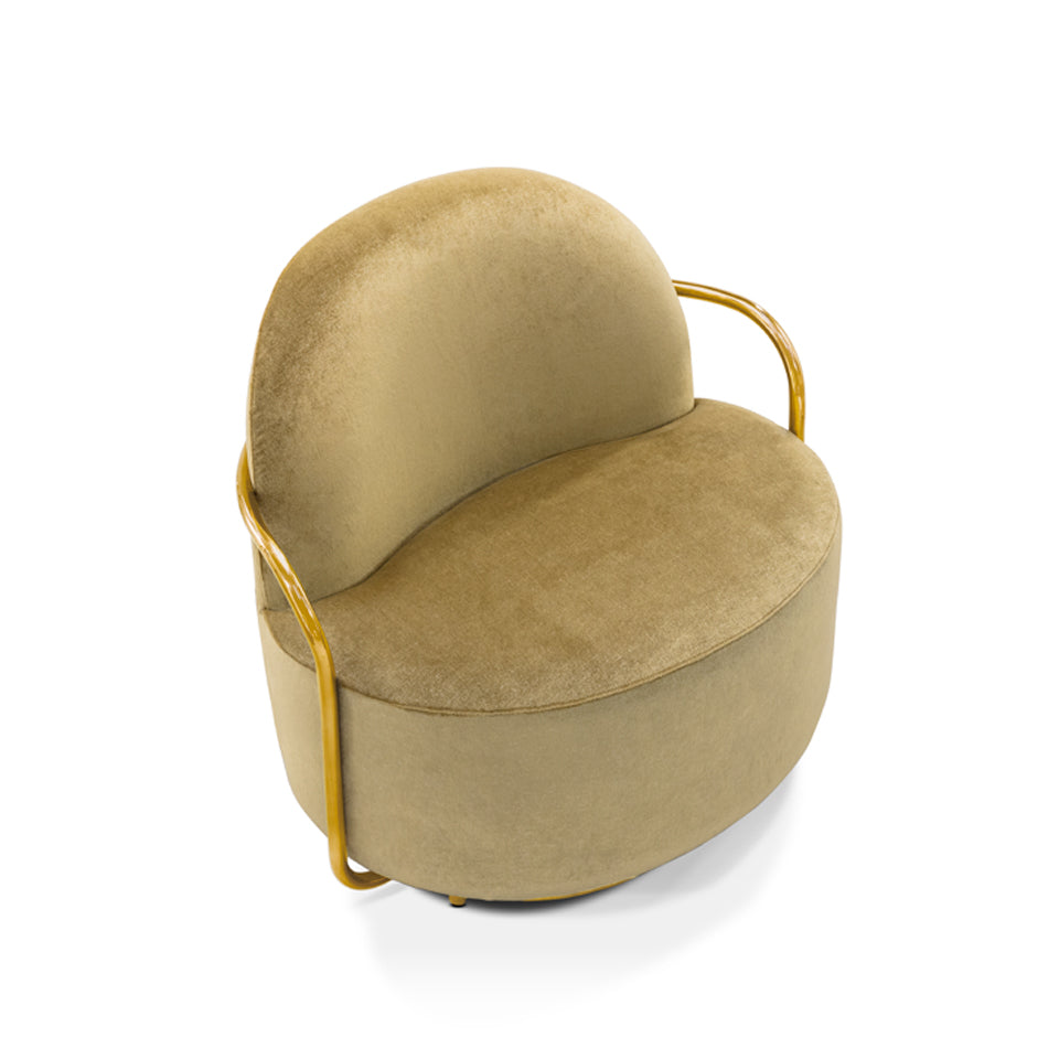 Orion Lounge Chair Gold Oro, Cocolea, , ,