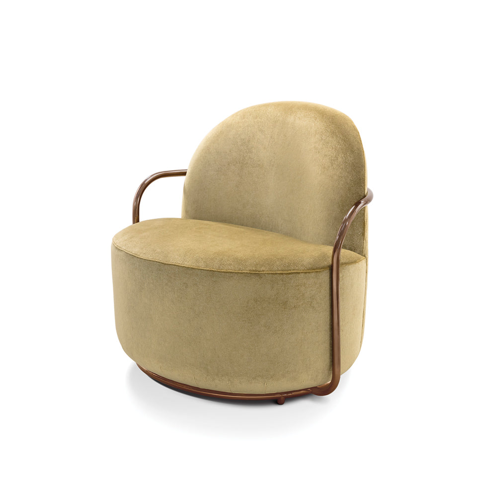 Orion Lounge Chair Gold Rose, Cocolea, , ,