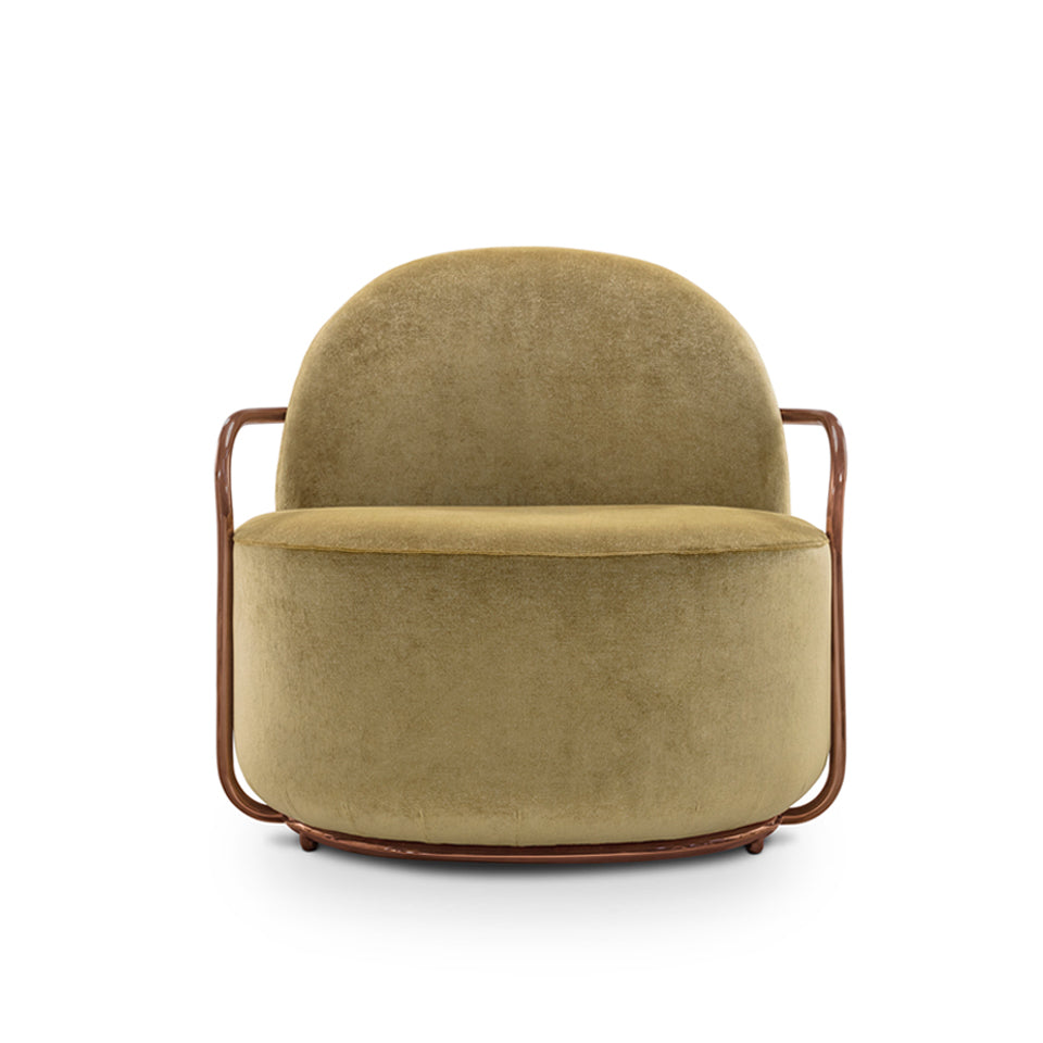 Orion Lounge Chair Gold Oro, Cocolea, , ,