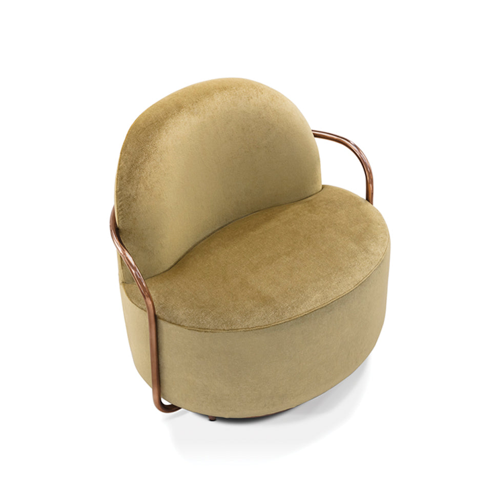 Orion Lounge Chair Gold Oro, Cocolea, , ,
