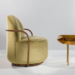 Orion Lounge Chair Gold Rose, Cocolea, , ,