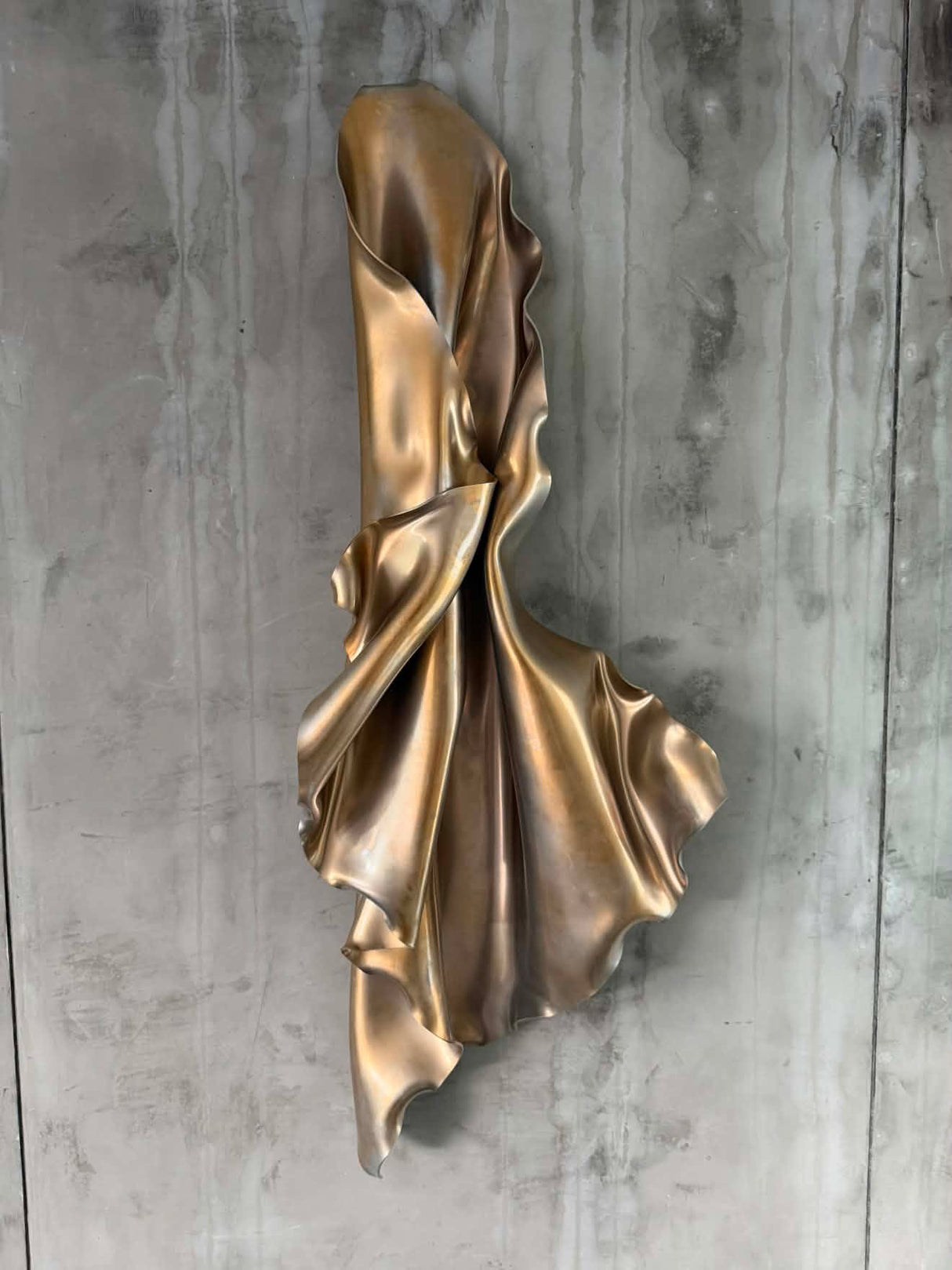 Bronze Flow – Contemporary Bronze Wall Sculpture | Art By Bec