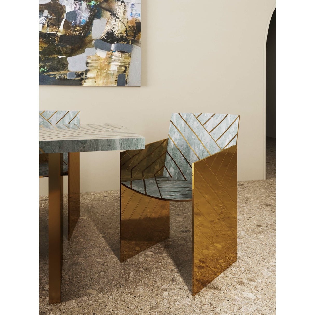 Nesso Dining Chair Beige, Cocolea, , ,