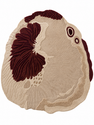Botanical Terrain Sculptural Wool Rug