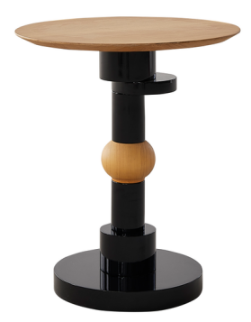 Capri Black Timber Side Table, Cocolea, , ,