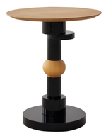 Capri Black Timber Side Table, Cocolea, , ,