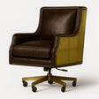 The Lexington Brass-Back Executive Chair — Leather, Cocolea, , ,