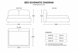 Aspen Cream Boucle Bed, Cocolea, , ,