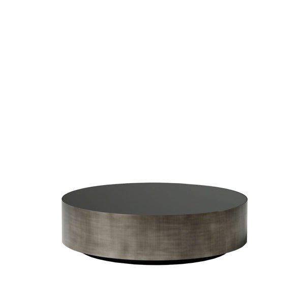Seven Round Coffee Table  - Pewter Steel