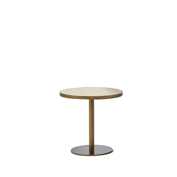 Seven Pedestal Table  - Patina Brass