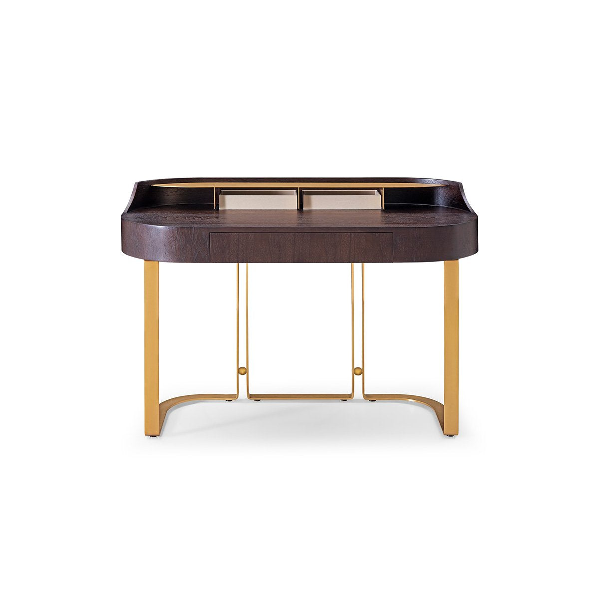 Eloria Minimalist Desk on Black Nickel Tripod Base, Maison Debrah, , ,