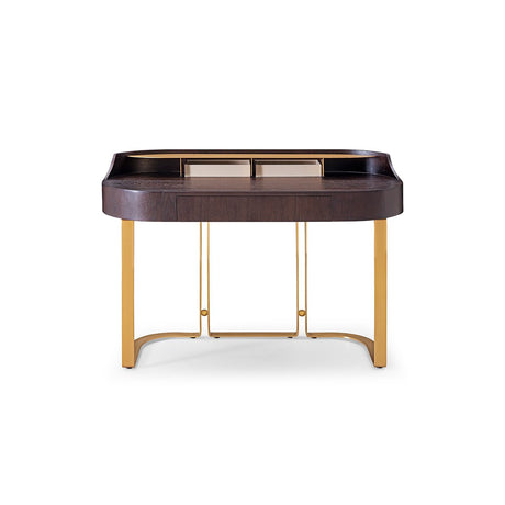 Eloria Minimalist Desk on Black Nickel Tripod Base, Maison Debrah, , ,