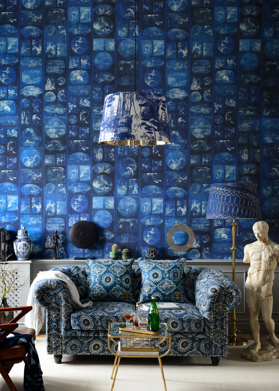 Aizome Collage Wallpaper, Cocolea Natty & Polly, , ,