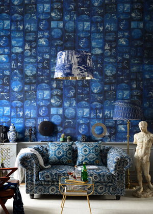 Aizome Collage Wallpaper, Cocolea Natty & Polly, , ,