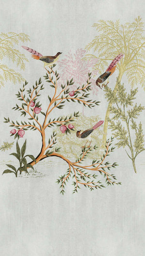 Floral Symphony wallpaper panel by Natty & Polly, full pattern view