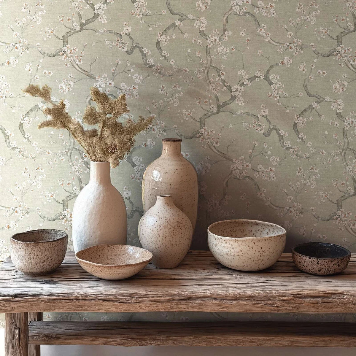 Trailing Cherry Tree Wallpaper, Cocolea Natty & Polly, , ,